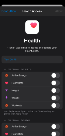 Apple Health Integration