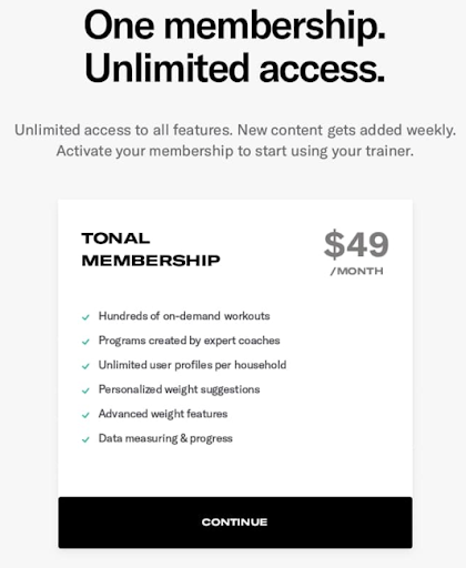 How to Activate Your Tonal Membership